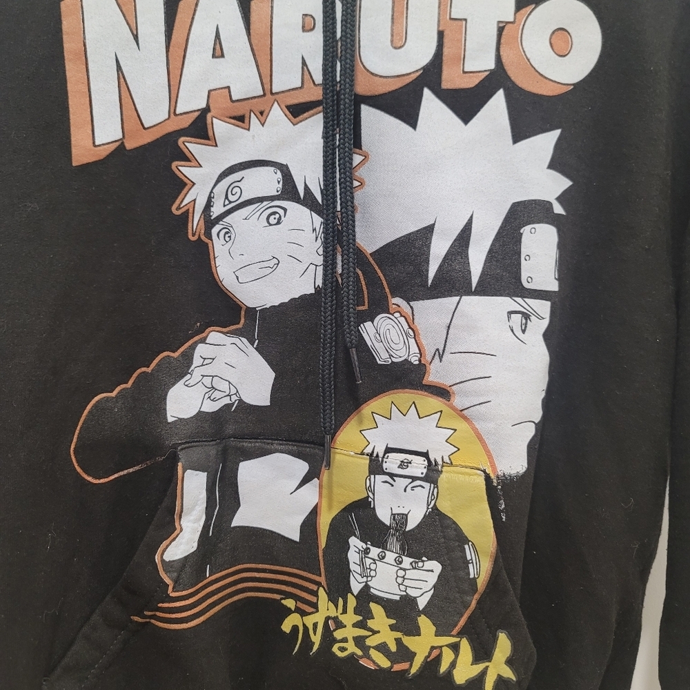 ♥️5 For $25 NARUTO Boys Black Hoodie size Medium - Picture 7 of 9